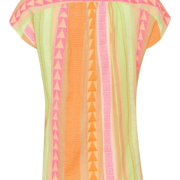 🧡Colorful Geometric Patterned Blouse - Picture 5 of 8